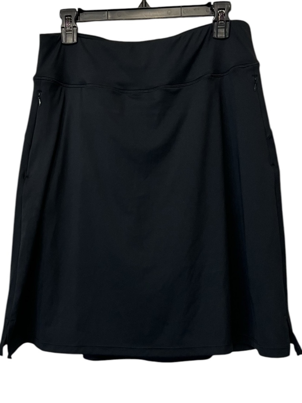 ANIVIVO Skort, High Waist, Built-In Shorts, 4-Pockets, Color Black, Size XL